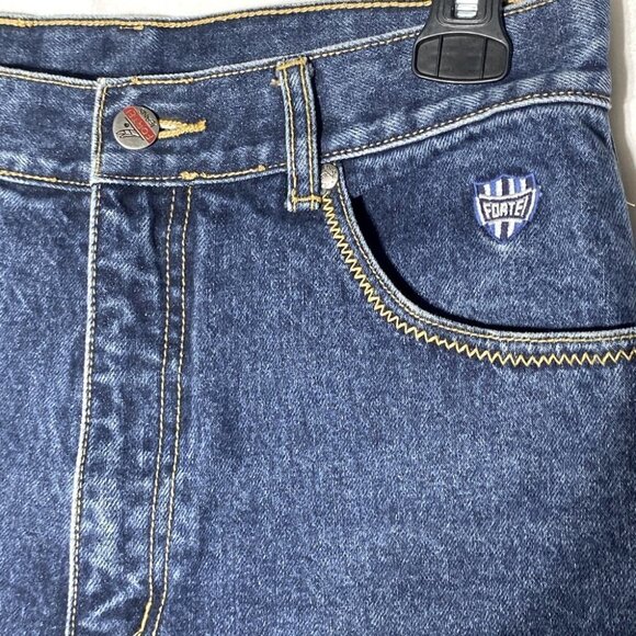 Vintage Fortei Med Stone Wash High Rise Tapered Mom Style Jeans 6 - Picture 5 of 12